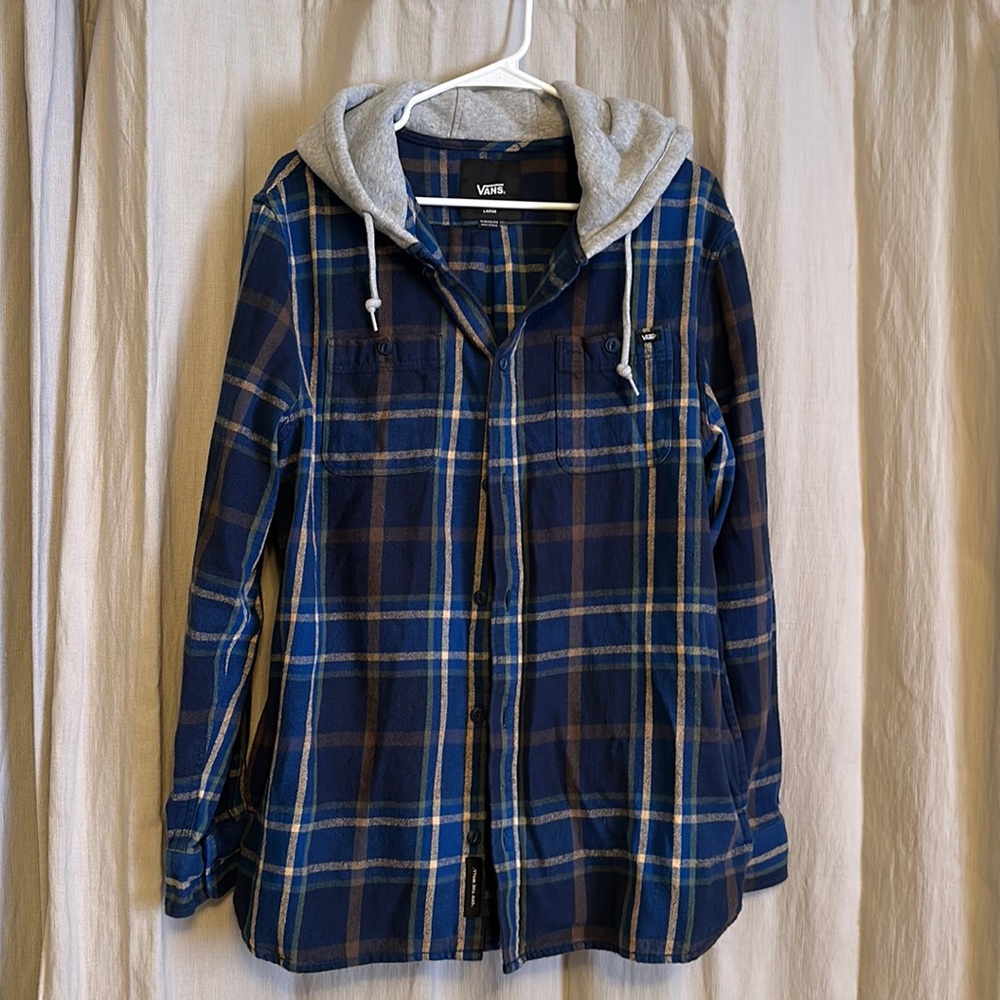 Vans Mens Hooded Flannel